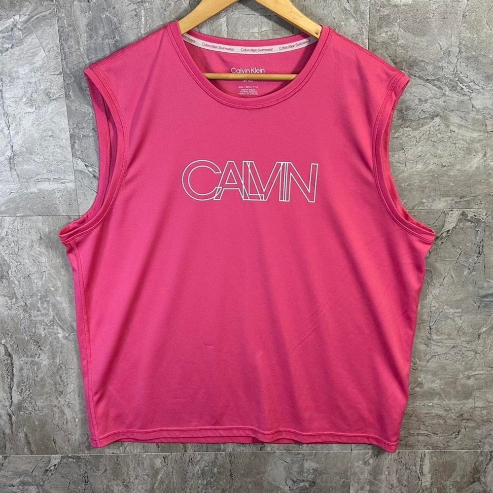 Calvin Klein swimwear tank top pink Woman's  2XL‎
